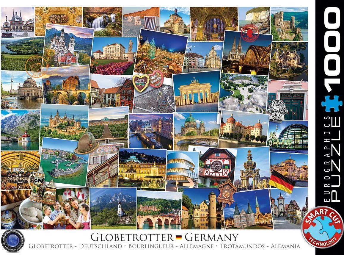 EUROGRAPHICS Puzzle Světoběžník - Německo 1000 dílků - obrázek 2