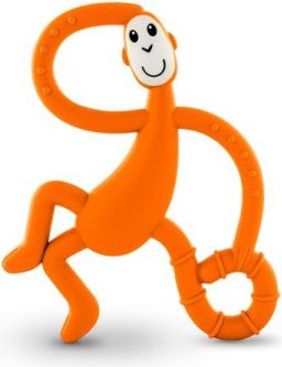 Matchstick Monkey Dancing Monkey Teether, oranžová - obrázek 1