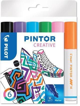 Set dekorativních popisovačů "Pintor M", 6 barev fun, 1,4 mm, PILOT, set 6 ks - obrázek 1