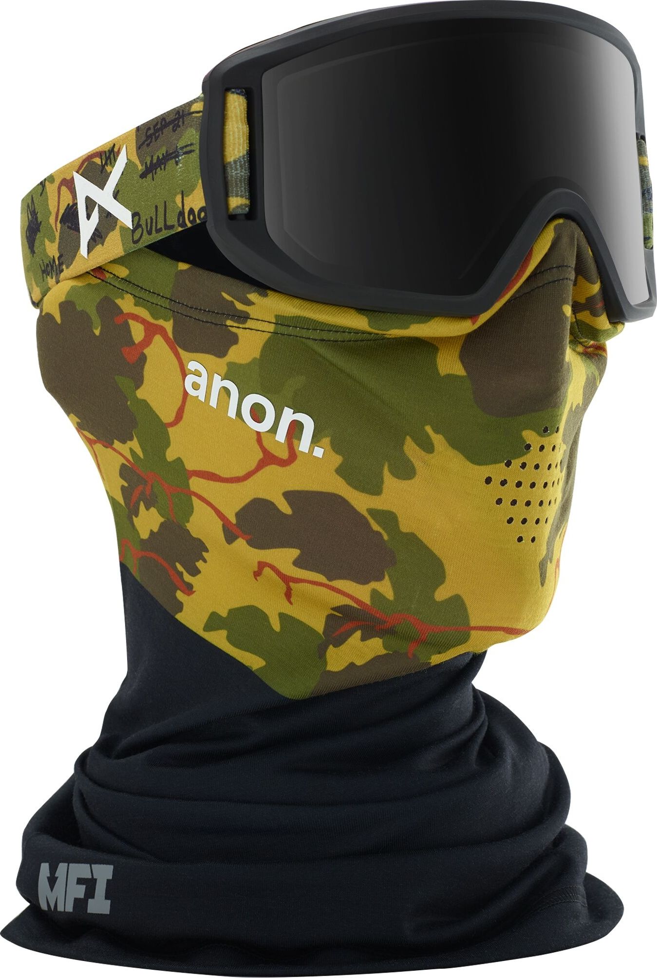 Anon Relapse Jr + MFI Face Mask - Camo/Smoke uni - obrázek 1