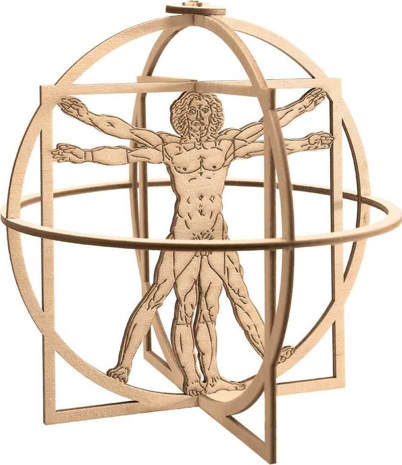 REVELL Leonardo edice 00519 - Vitruv Man (Leonardo da Vinci 500th Anniversary) (1:16) - obrázek 5