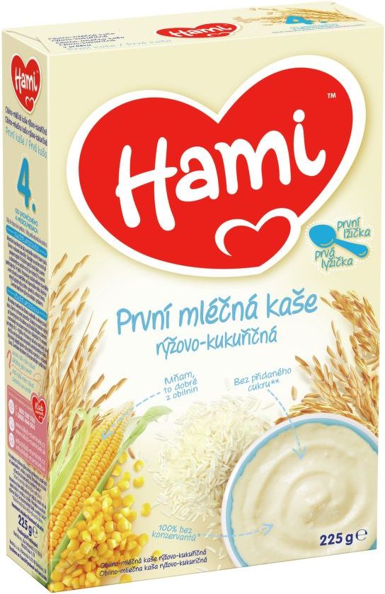 Hami kaše ml.rýžovo-kukuřičná 225g - obrázek 1