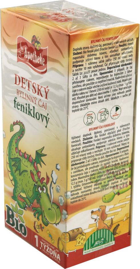 Apotheke Dětský čaj BIO fenyklový 20x1.5g - obrázek 2