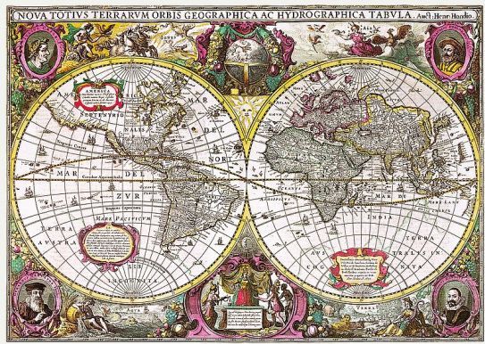 TREFL Puzzle Historická mapa světa r. 1630, 2000 dílků - obrázek 1