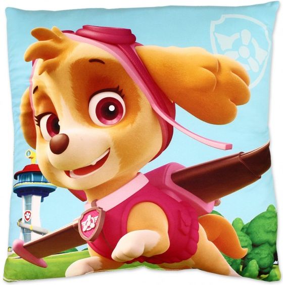 Setino - Polštářek Tlapková patrola (Paw Patrol) - Skye, 40 x 40 cm - obrázek 1