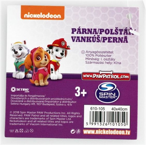 Setino - Polštářek Tlapková patrola (Paw Patrol) - Skye, 40 x 40 cm - obrázek 2