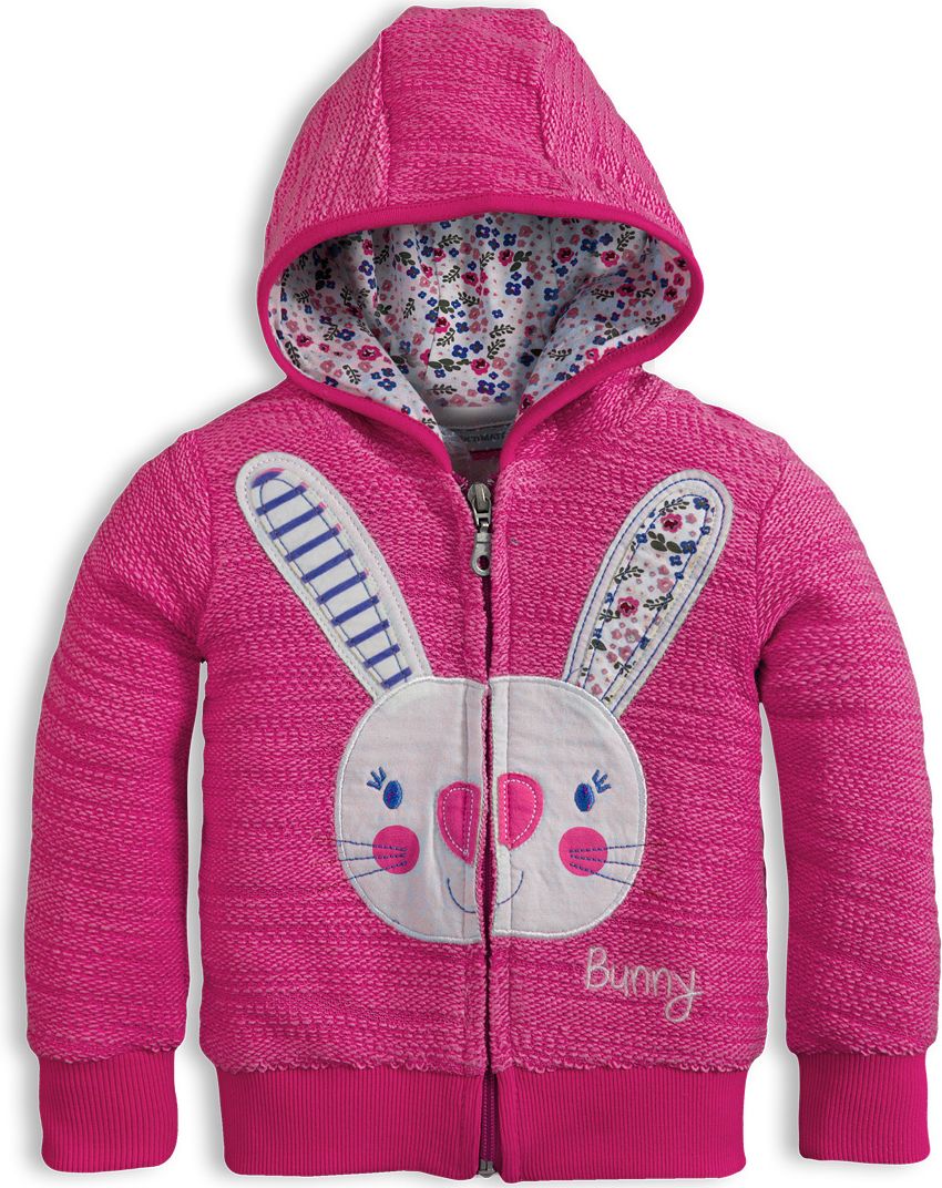 Dívčí mikina Mix´nMATCH BUNNY růžová Velikost: 92 - obrázek 1