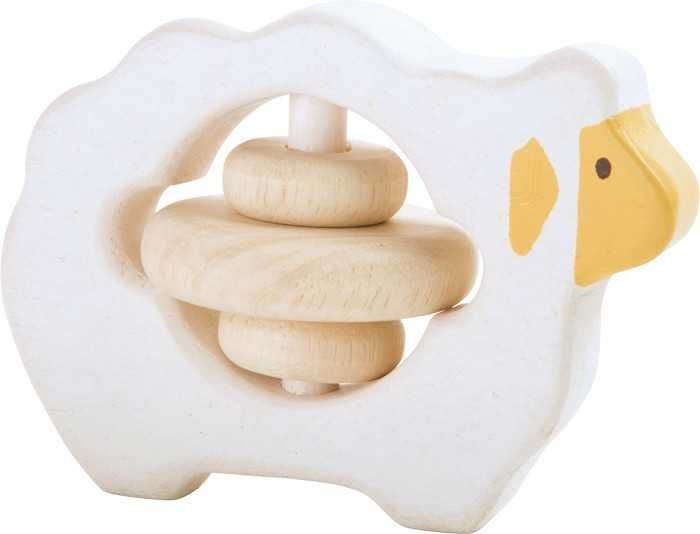 Small Foot Dřevěná hračka pro uchopení chrastítko ovečka - obrázek 1