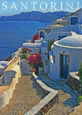 SCHMIDT Puzzle Santorini, Řecko 1000 dílků - obrázek 1