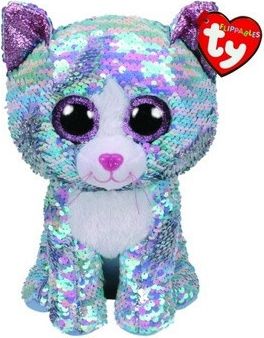 Beanie Boos Flippables Whimsy s flitry modrá kočka 15 cm - obrázek 1