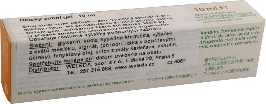 WELEDA Dětský zubní gel 10ml - obrázek 2
