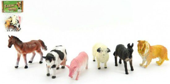 Teddies 58199 Zvířátka domací farma plast 9cm - obrázek 1