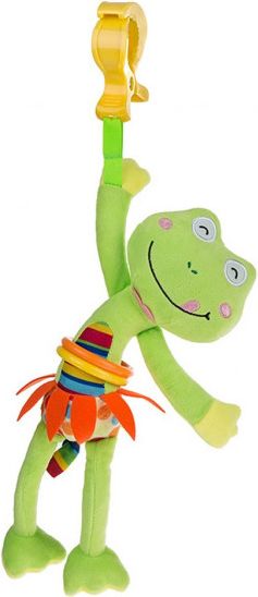 AKUKU Dětská plyšová hračka s vibrací Akuku žabka - obrázek 1