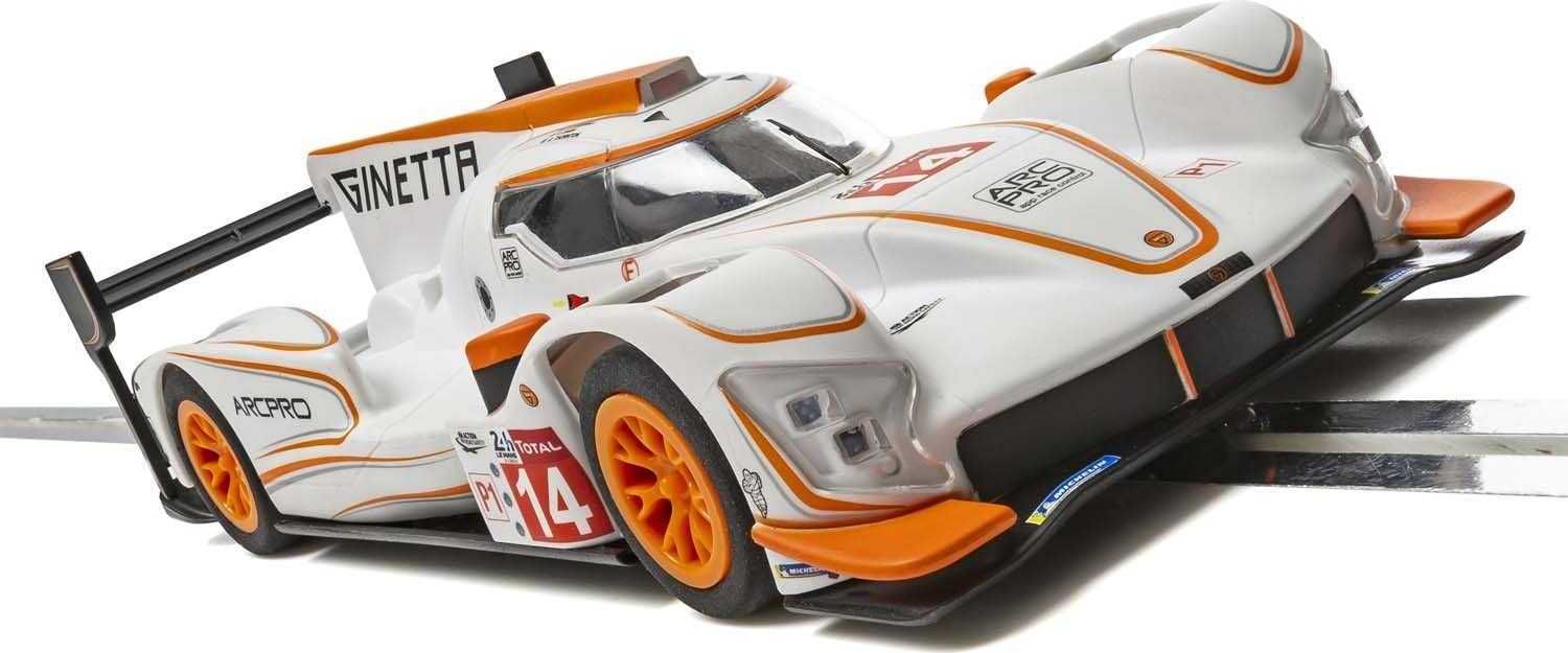 Autíčko GT SCALEXTRIC C4061 - Ginetta G60-LT-P1 No 14 - White & Orange (1:32) - obrázek 3
