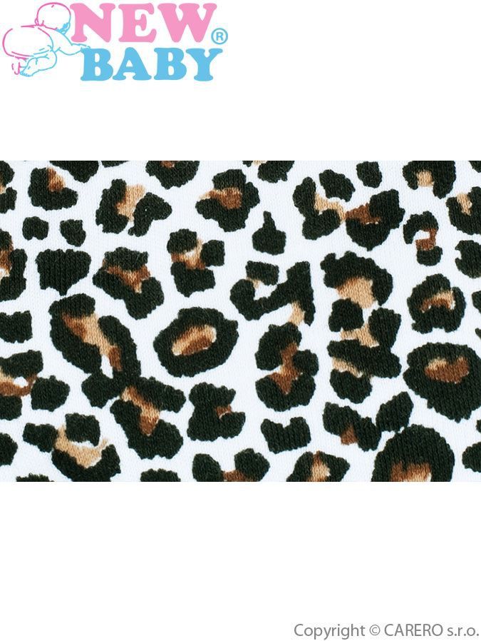 Kojenecká čepička New Baby Leopardík hnědá 56 (0-3m) - obrázek 2