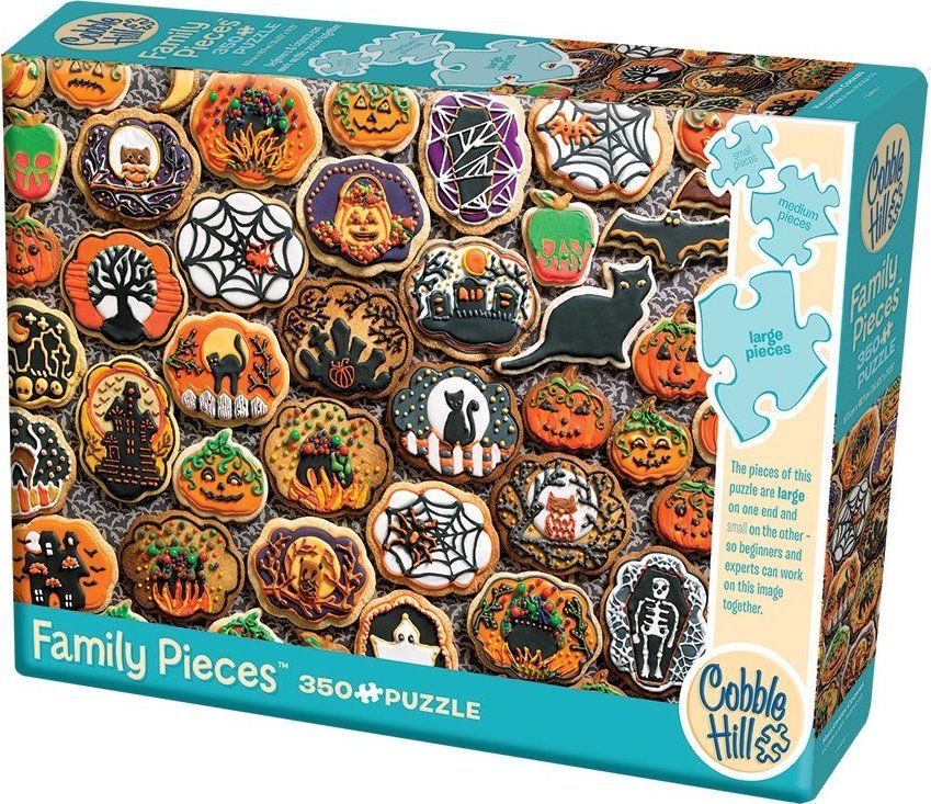 COBBLE HILL Rodinné puzzle Halloweenské perníčky 350 dílků - obrázek 2