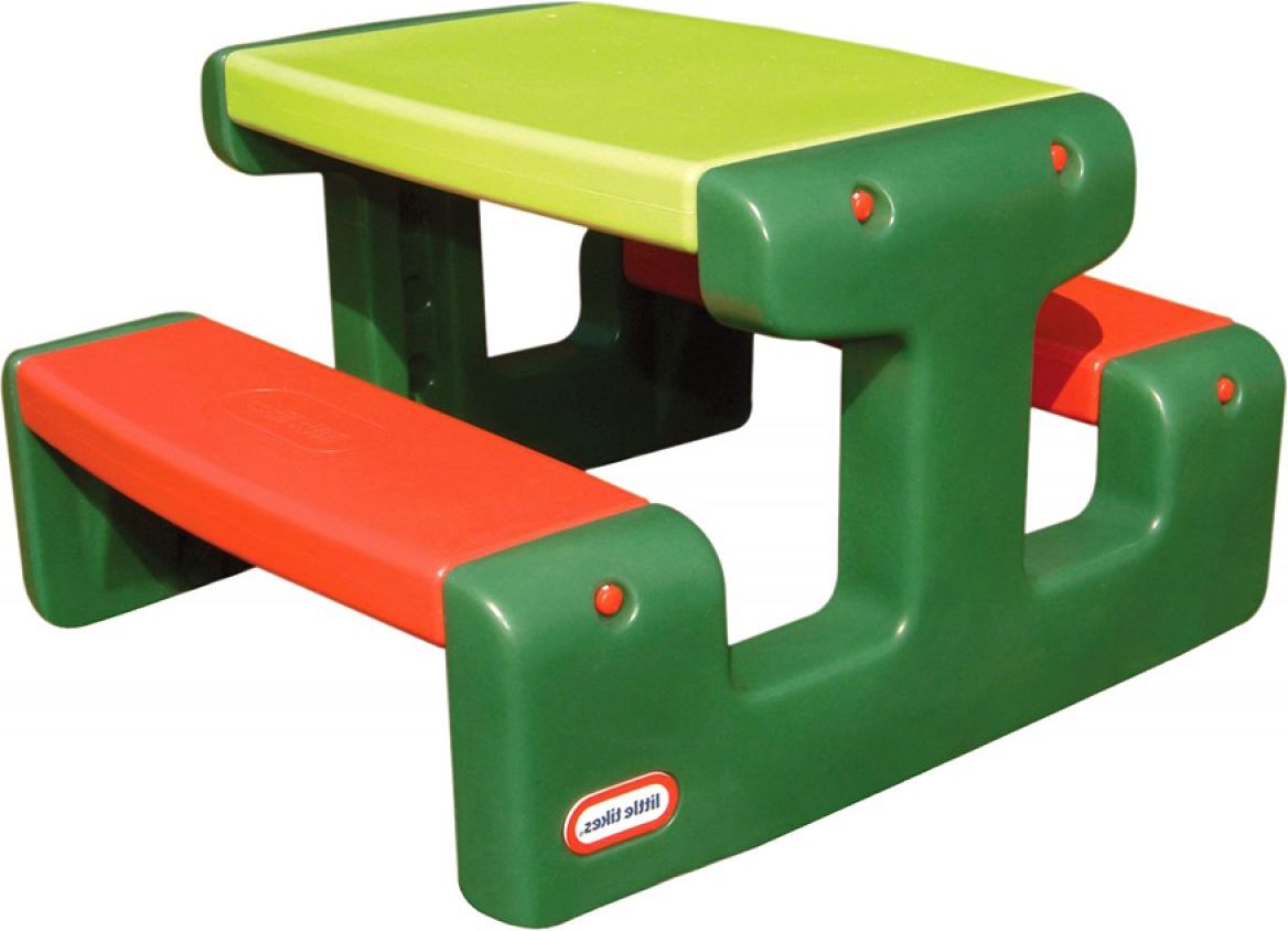 Little Tikes piknikový stůl junior zelenooranžový - obrázek 1