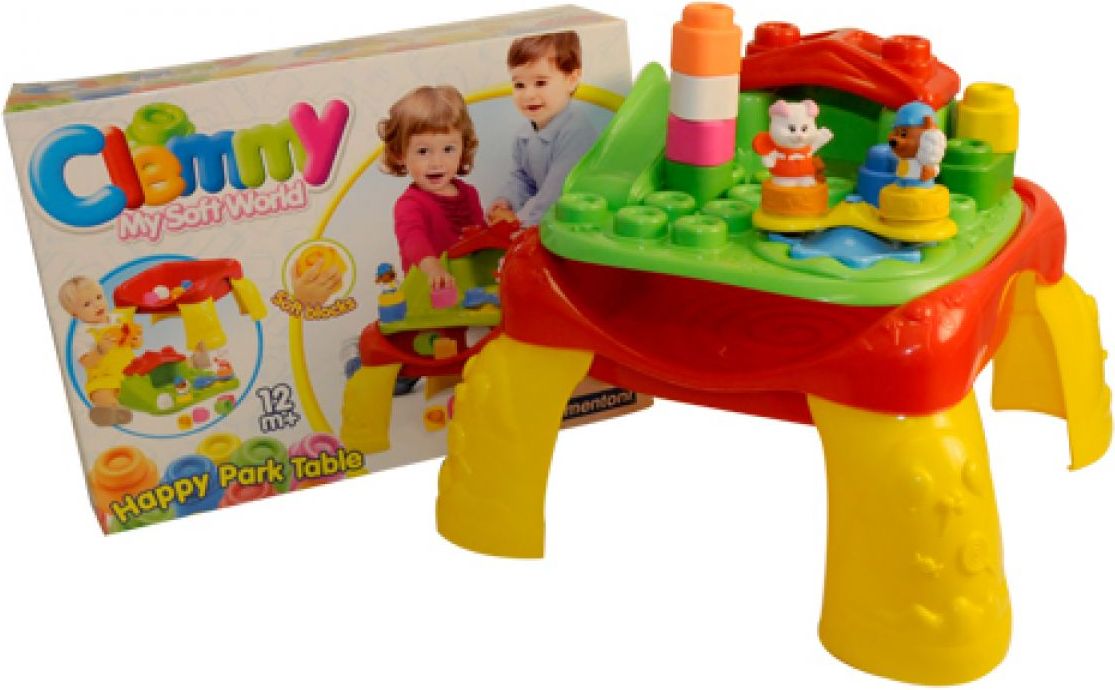 Clemmy baby Hrací stolek s kostkami a zvířátky - obrázek 1