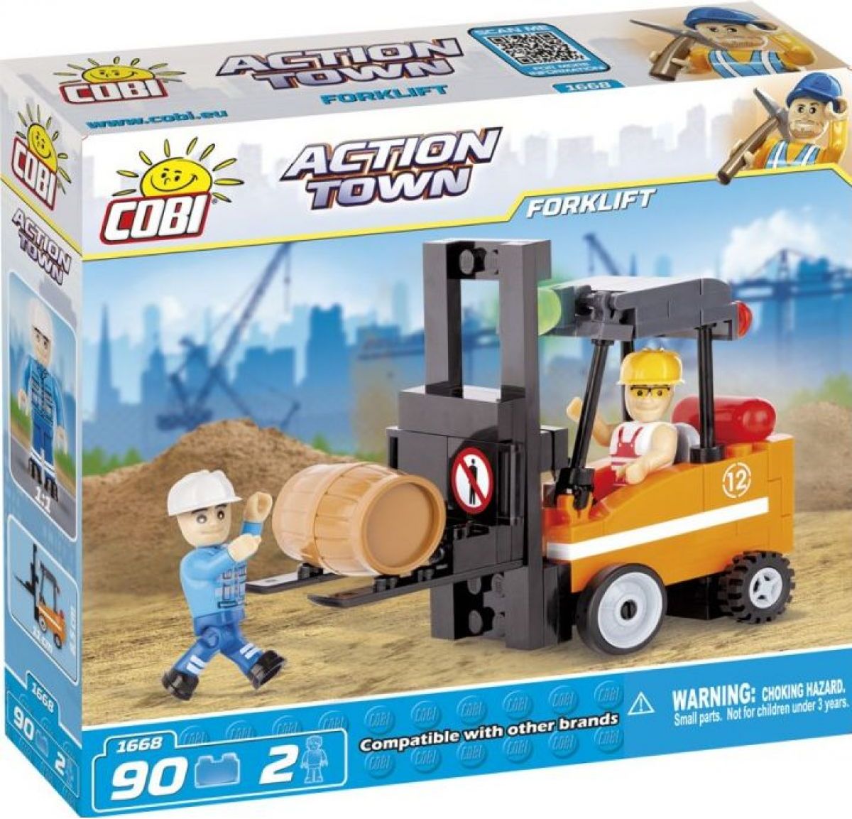 Cobi Action Town Stavba Vysokozdvižný vozík 90 kostek - obrázek 1