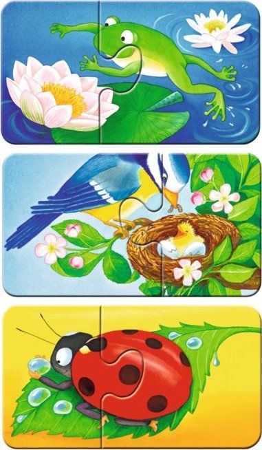 RAVENSBURGER Moje první puzzle Zvířátka na zahrádce 9x2 dílky - obrázek 2