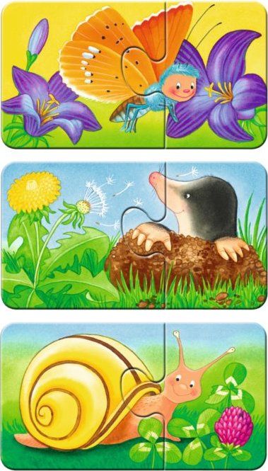 RAVENSBURGER Moje první puzzle Zvířátka na zahrádce 9x2 dílky - obrázek 4