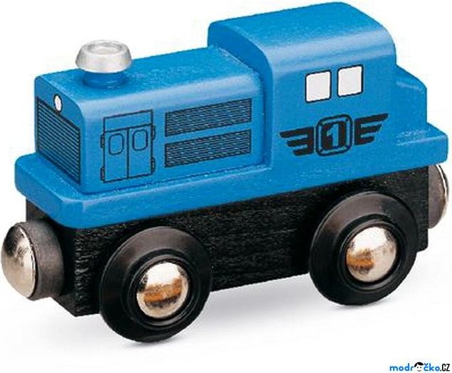 Vláčkodráha vláčky - Lokomotiva dieselová modrá (Maxim) - obrázek 1