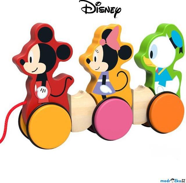 Tahací hračka - Mickey, Minnie a Donald dřevěná (Disney Derrson) - obrázek 1