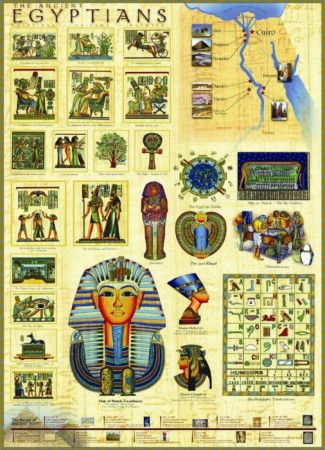 EUROGRAPHICS Puzzle Staří Egypťané 1000 dílků - obrázek 1