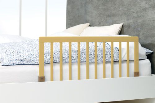 BABYDAN Zábrana k posteli dřevěná přírodní 45x90 cm - obrázek 1