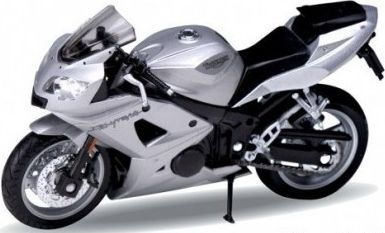 Welly - Motocykl Triumph Daytona 600 model 1:18 stříbrný - obrázek 1