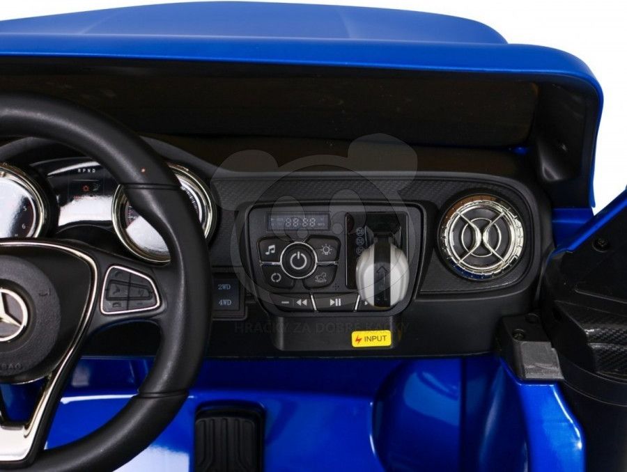 Elektrické autíčko Mercedes X-Class - modré s LCD - obrázek 3