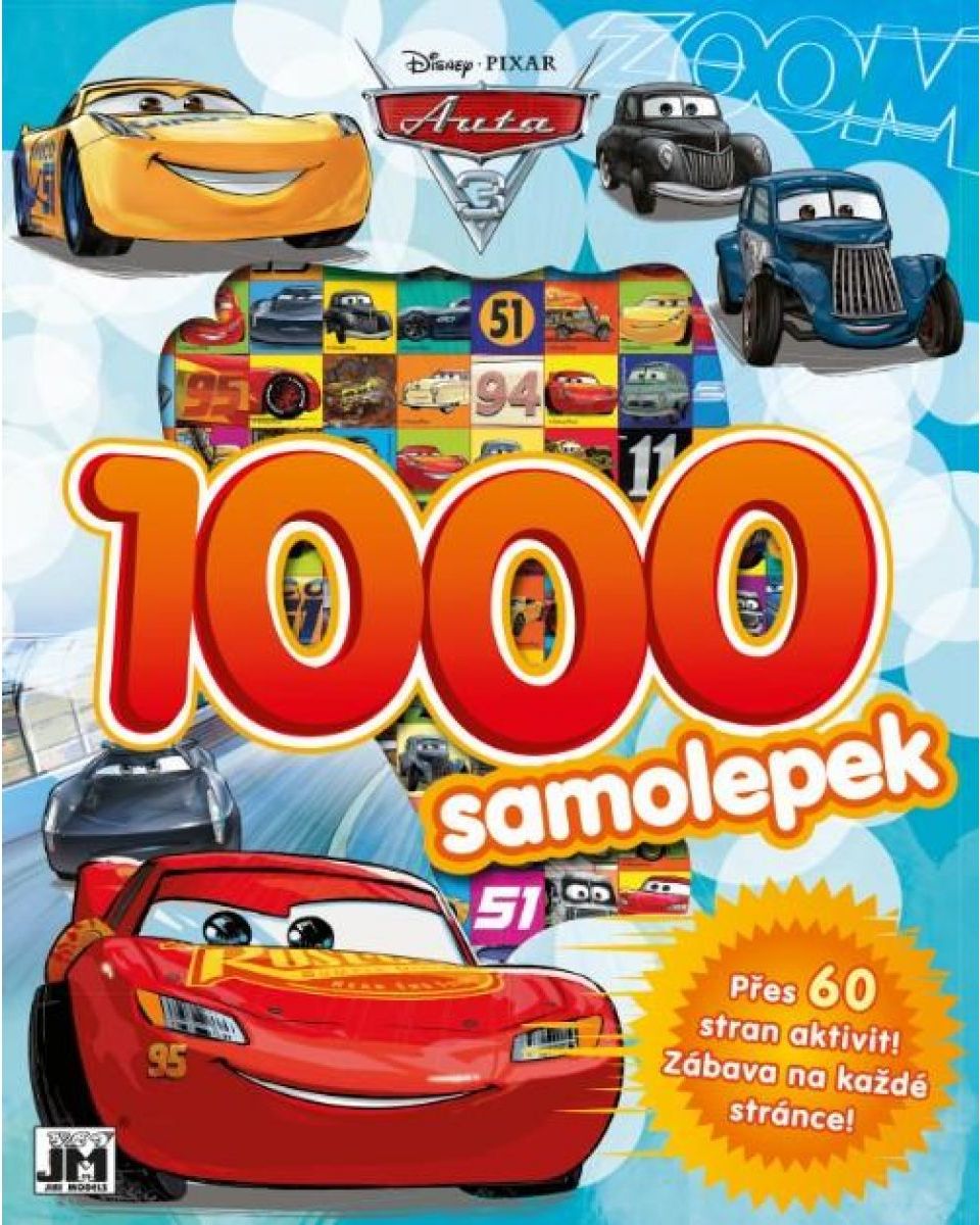 Jiri Models Cars 1000 samolepek a aktivitami Auta 3 - obrázek 1