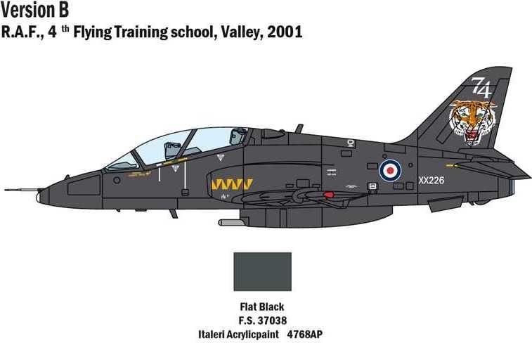 ITALERI Model Kit letadlo 1396 - HAWK T1 (1:72) - obrázek 3