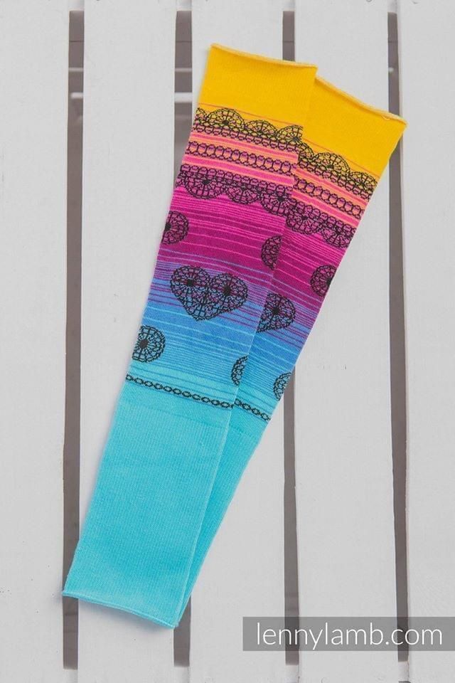 LennyLegs Long - návleky na nožičky - RAINBOW LACE DARK - obrázek 2