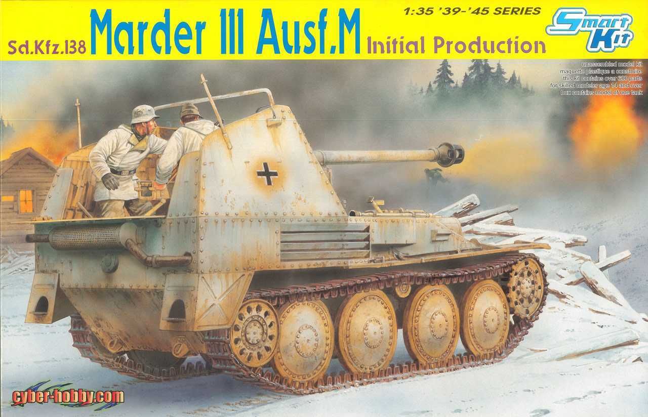 DRAGON Model Kit military 6464 - Sd.Kfz.138 MARDER III Ausf.M INITIAL PRODUCTION (SMART KIT) (1:35) - obrázek 1