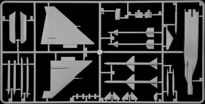 ITALERI Model Kit letadlo 2785 -SAAB JA 37/AJ 37 VIGGEN (1:48) - obrázek 8