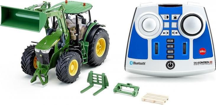 SIKU Control - Bluetooth, John Deere s předním nakladačem a dálkovým ovladačem - obrázek 1