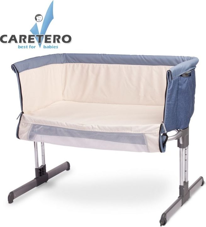 Dětská postýlka CARETERO Sleep2gether navy - obrázek 1