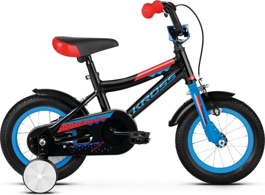 Kross Racer 2.0 12" - model 2019 Black / Blue / Red Glossy - obrázek 1