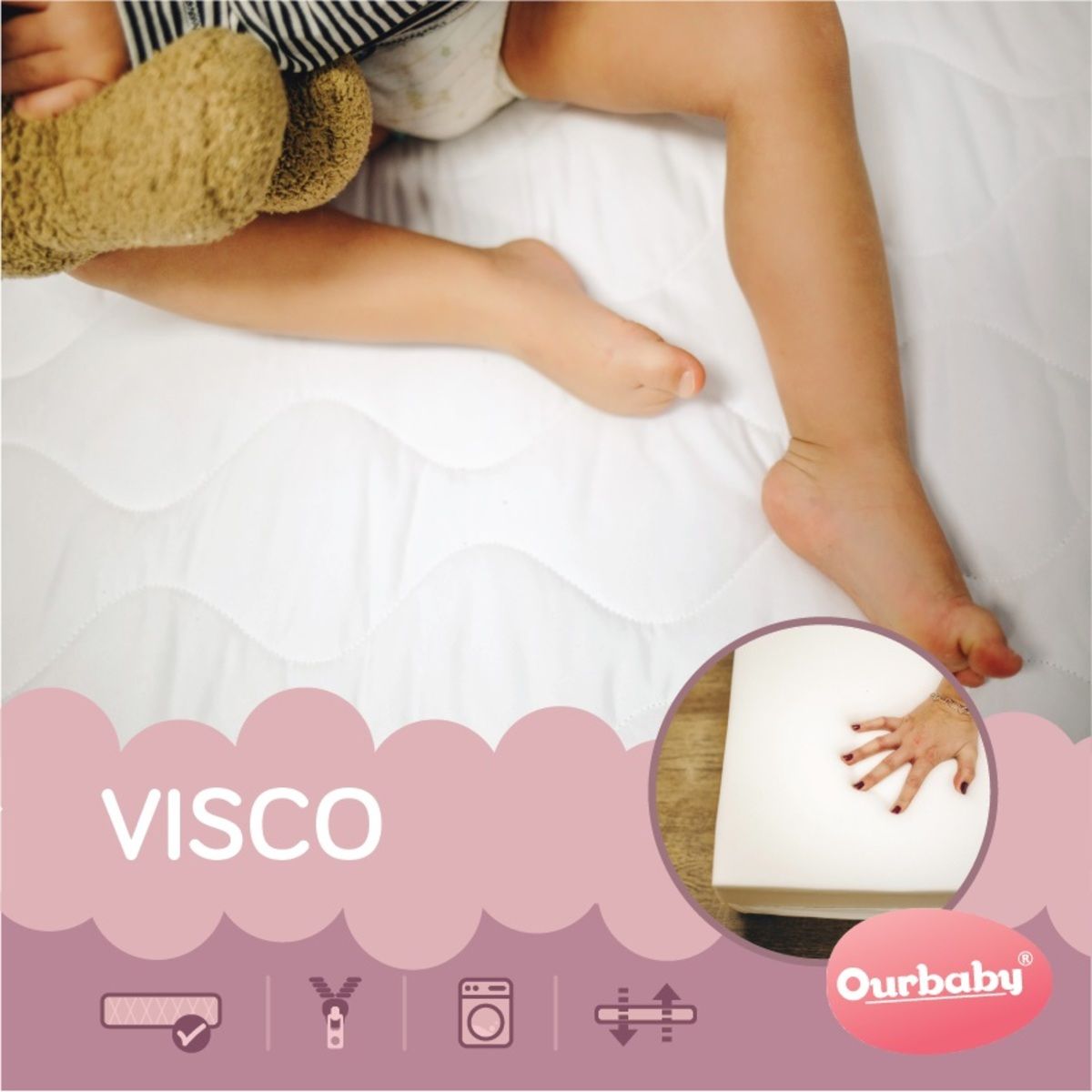 Matrace Ourbaby VISCO 180x80 cm - obrázek 1