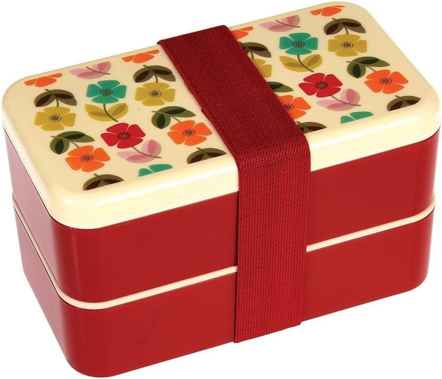 Dětský svačinový box s příborem Mid Century Poppy Adult Bento Box uni - obrázek 1