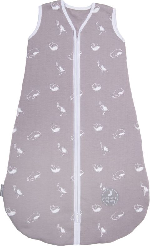 Natulino dětský letní spací pytel pro miminko, ANIMALS GREY / WHITE, 1vrstvý, S (0 - 6 měsíců) - obrázek 1