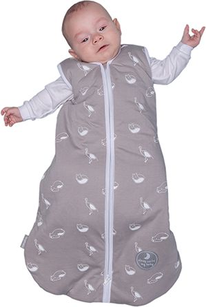 Natulino dětský letní spací pytel pro miminko, ANIMALS GREY / WHITE, 1vrstvý, S (0 - 6 měsíců) - obrázek 2