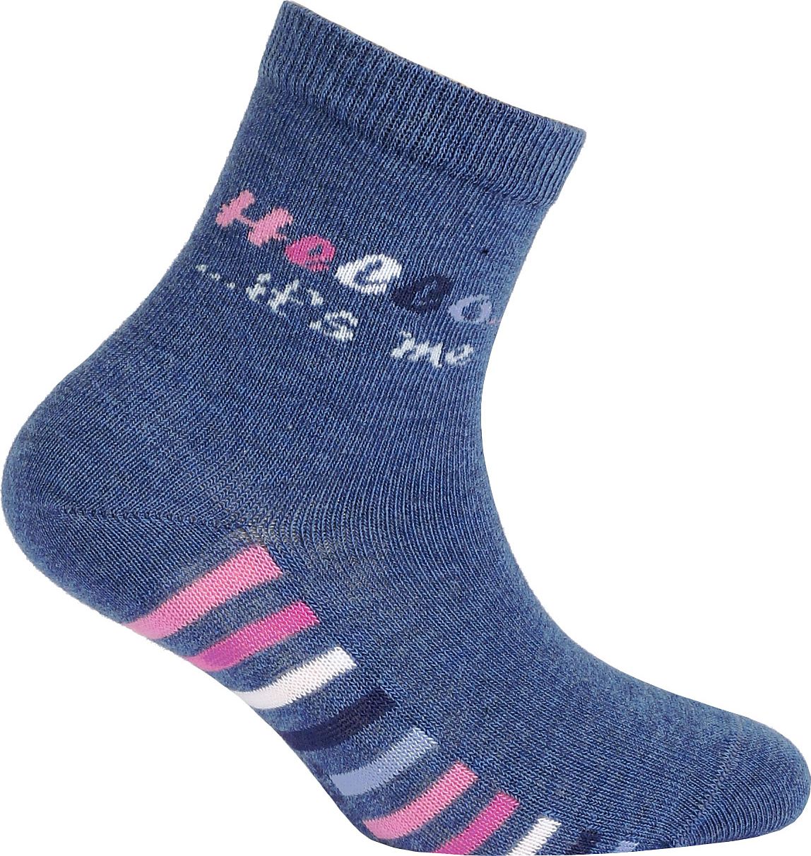 Dívčí vzorované ponožky GATTA HELLO modré Velikost: 21-23 - obrázek 1
