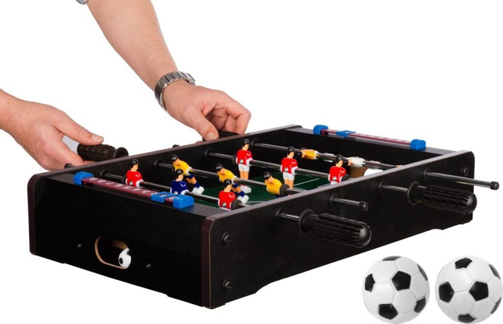 Tuin 40692 Mini stolní fotbal fotbálek 51 x 31 x 8 cm černý - obrázek 6