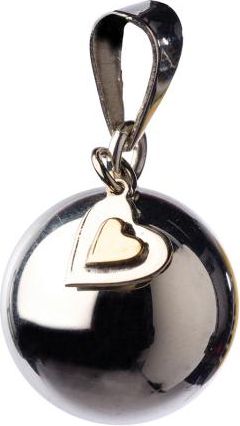 Babylonia BOLA silver with heart charm - obrázek 1