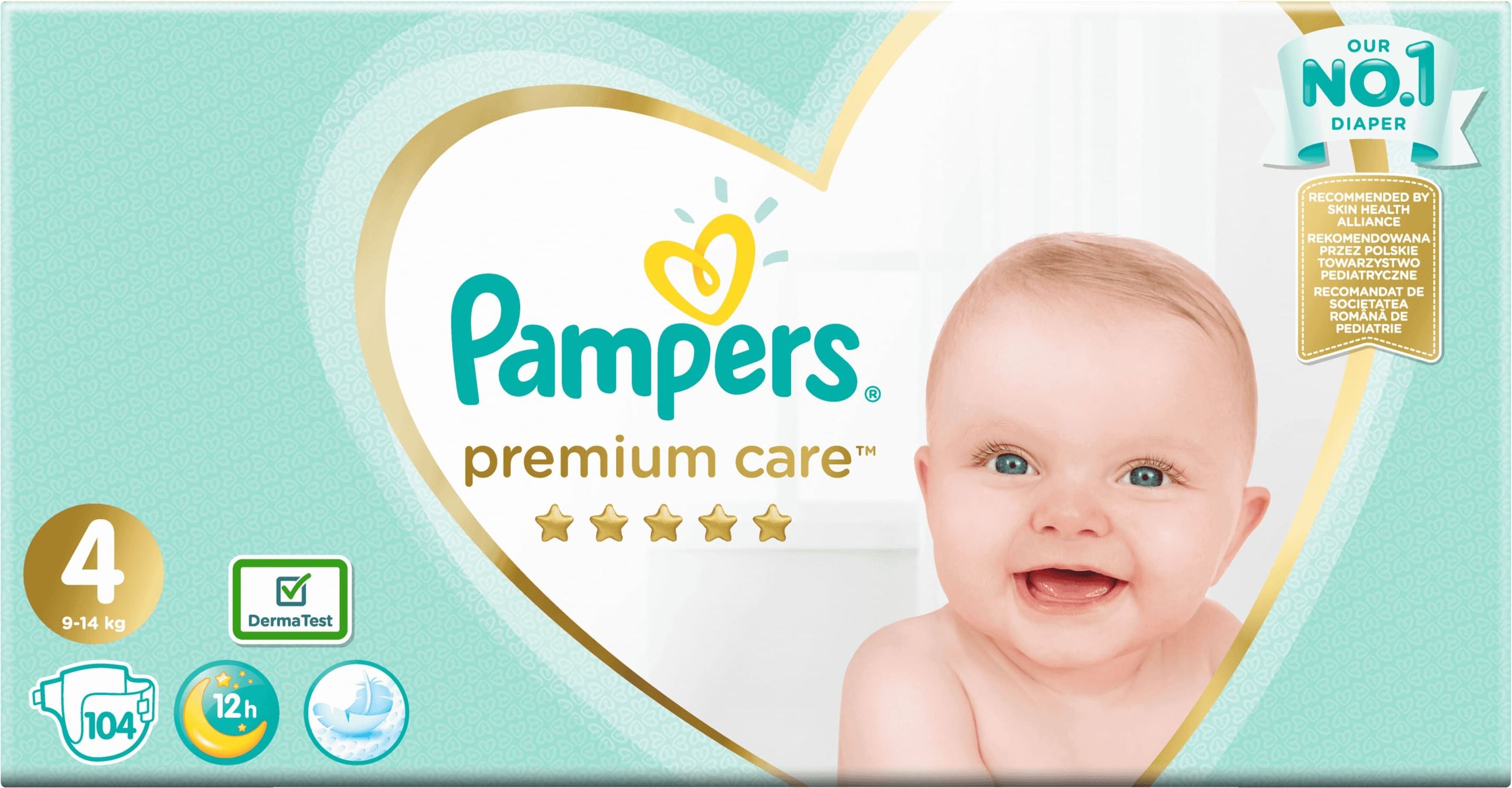 PAMPERS Premium Care 4 MAXI 104ks (9-14 kg) MEGA Box - jednorázové pleny - obrázek 2