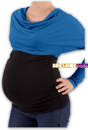 Be MaaMaa Těhotenská tunika VODA DUO - tm.modrý-černý - obrázek 1