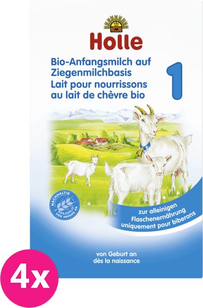Holle Bio dětská mléčná výživa na bázi kozího mléka - 4 x 400g - obrázek 1