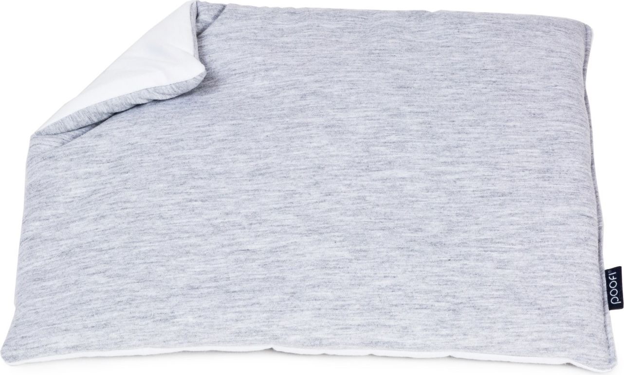 POOFI Baby polštář - oboustranný; bílá a šedá; 35 x 25 cm - obrázek 1